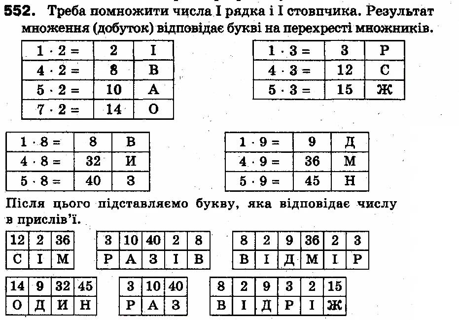 Вправа 552