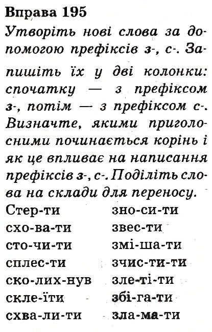 Вправа 195