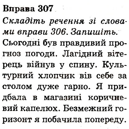 Вправа 307