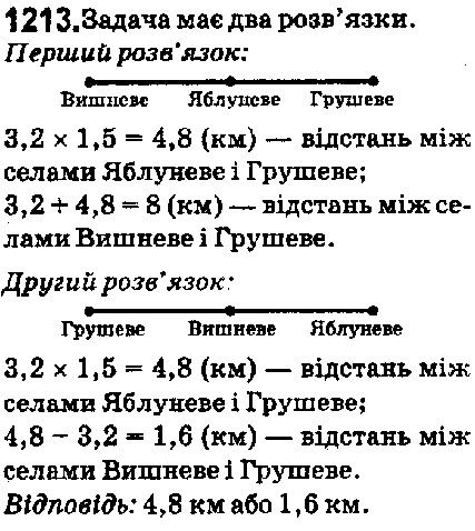 Вправа 1213 математика 5 клас Мерзляк 2018