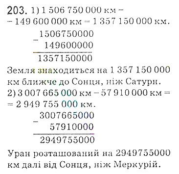 Вправа 203 математика 5 клас Мерзляк 2018