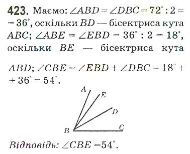 Вправа 423 математика 5 клас Мерзляк 2018
