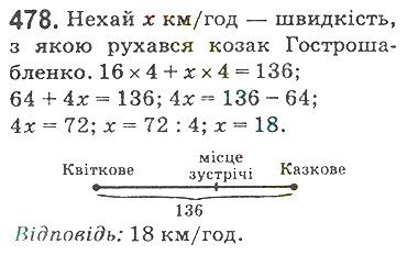 Вправа 478 математика 5 клас Мерзляк 2018