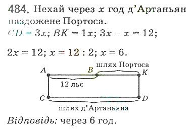 Вправа 484 математика 5 клас Мерзляк 2018