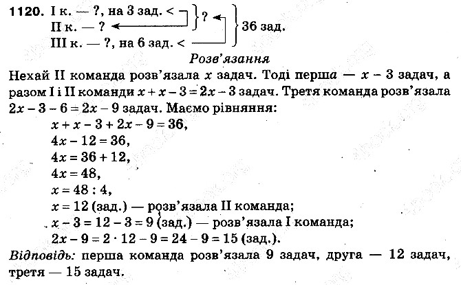 Вправа 1120 математика 5 клас Тарасенкова 2013