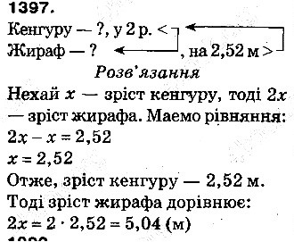 Вправа 1397 математика 5 клас Тарасенкова 2013