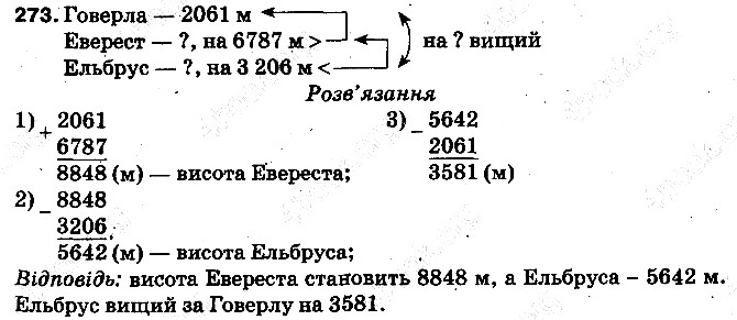 Вправа 273 математика 5 клас Тарасенкова 2013