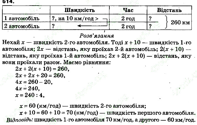 Вправа 614 математика 5 клас Тарасенкова 2013
