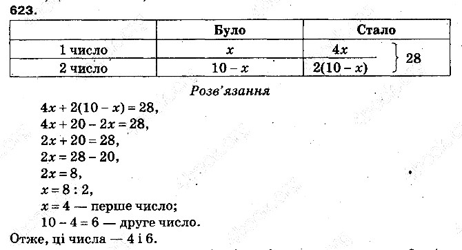 Вправа 623 математика 5 клас Тарасенкова 2013