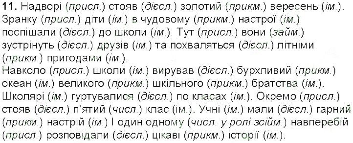 Вправа 11 українська мова 5 клас Глазова 2013