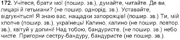 Вправа 172 українська мова 5 клас Глазова 2013
