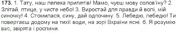 Вправа 173 українська мова 5 клас Глазова 2013