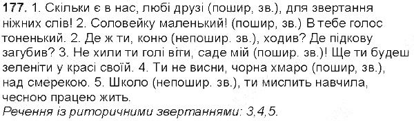 Вправа 177 українська мова 5 клас Глазова 2013