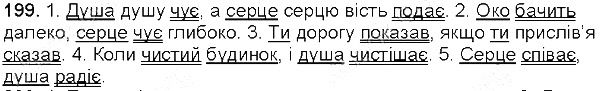 Вправа 199 українська мова 5 клас Глазова 2013