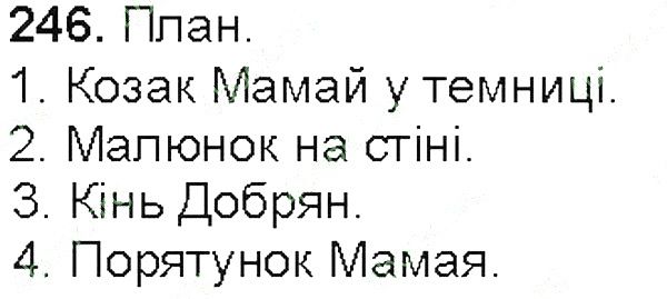 Вправа 246 українська мова 5 клас Глазова 2013
