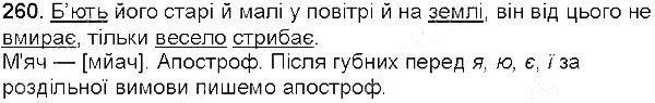 Вправа 260 українська мова 5 клас Глазова 2013