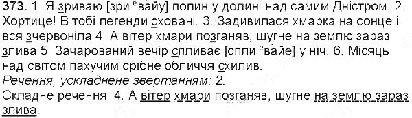 Вправа 373 українська мова 5 клас Глазова 2013