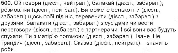 Вправа 500 українська мова 5 клас Глазова 2013