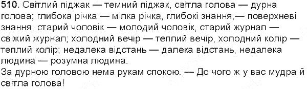 Вправа 510 українська мова 5 клас Глазова 2013