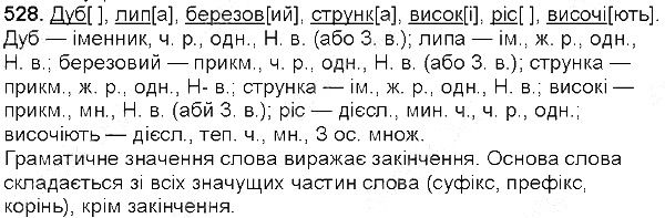 Вправа 528 українська мова 5 клас Глазова 2013