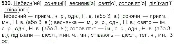 Вправа 530 українська мова 5 клас Глазова 2013