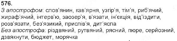 Вправа 576 українська мова 5 клас Глазова 2013