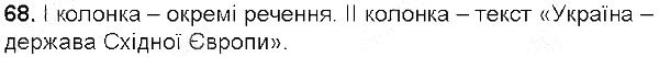 Вправа 68 українська мова 5 клас Глазова 2013