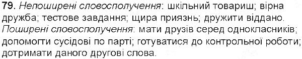 Вправа 79 українська мова 5 клас Глазова 2013