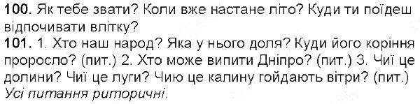 Вправа 100-101 українська мова 5 клас Глазова 2013