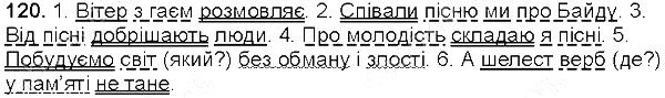 Вправа 120 українська мова 5 клас Глазова 2013