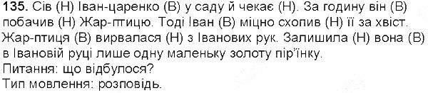 Вправа 135 українська мова 5 клас Глазова 2013