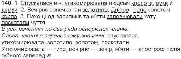Вправа 140 українська мова 5 клас Глазова 2013