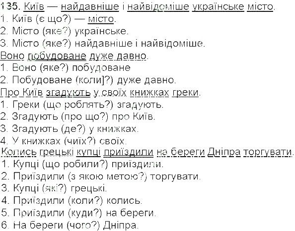 Вправа 135 українська мова 5 клас Єрмоленко Сичова 2013