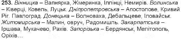 Вправа 253 українська мова 5 клас Єрмоленко Сичова 2013