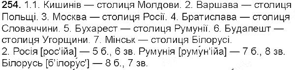 Вправа 254 українська мова 5 клас Єрмоленко Сичова 2013