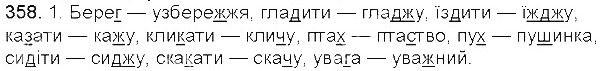 Вправа 358 українська мова 5 клас Єрмоленко Сичова 2013
