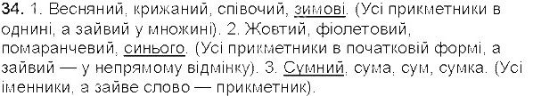 Вправа 34 українська мова 5 клас Єрмоленко Сичова 2013