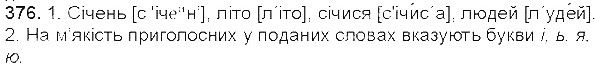 Вправа 376 українська мова 5 клас Єрмоленко Сичова 2013