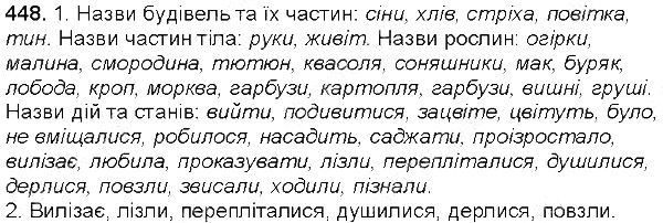 Вправа 448 українська мова 5 клас Єрмоленко Сичова 2013