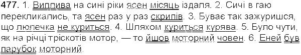 Вправа 477 українська мова 5 клас Єрмоленко Сичова 2013