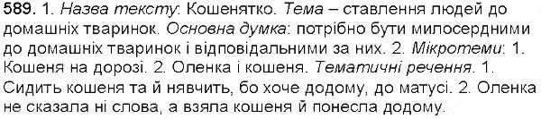Вправа 589 українська мова 5 клас Єрмоленко Сичова 2013