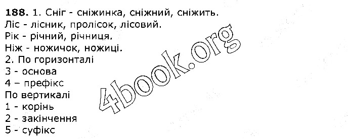 Вправа 188 українська мова 5 клас Єрмоленко Сичова 2018