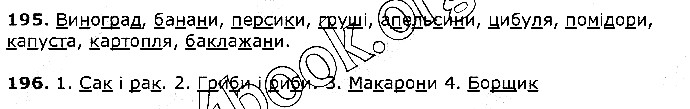 Вправа 195-196 українська мова 5 клас Єрмоленко Сичова 2018