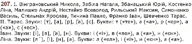 Вправа 207 українська мова 5 клас Заболотний 2018
