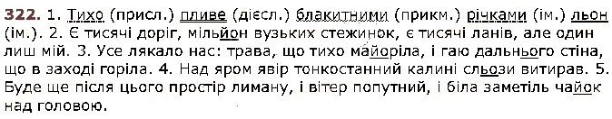 Вправа 322 українська мова 5 клас Заболотний 2018