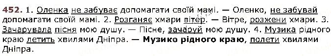 Вправа 452 українська мова 5 клас Заболотний 2018
