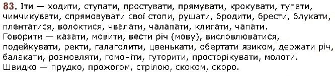 Вправа 83 українська мова 5 клас Заболотний 2018