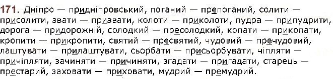 Вправа 171 українська мова 5 клас Заболотний 2018