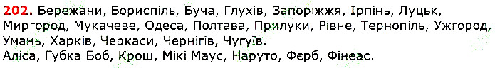 Вправа 202 українська мова 5 клас Глазова 2018