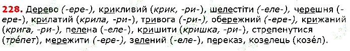 Вправа 228 українська мова 5 клас Глазова 2018